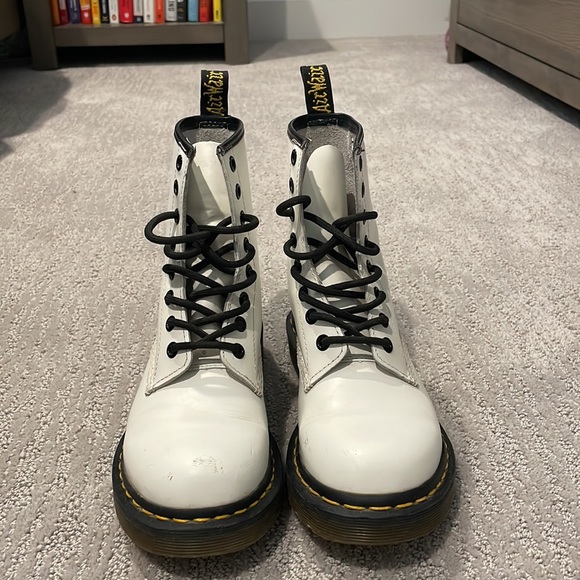 White Dr Martens Boots - Picture 3 of 4